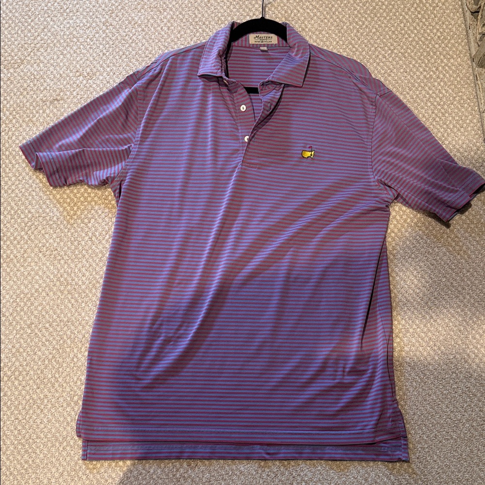 Masters Purple and Blue Striped Polo Shirt